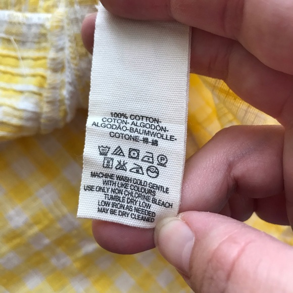 Free People Yellow Gingham Shortie 2 Piece Set - Picture 8 of 8